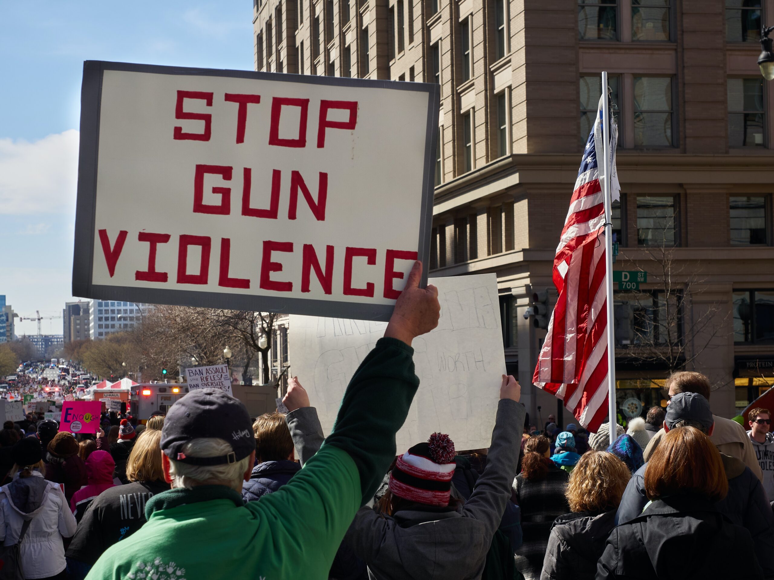 Gun control protest