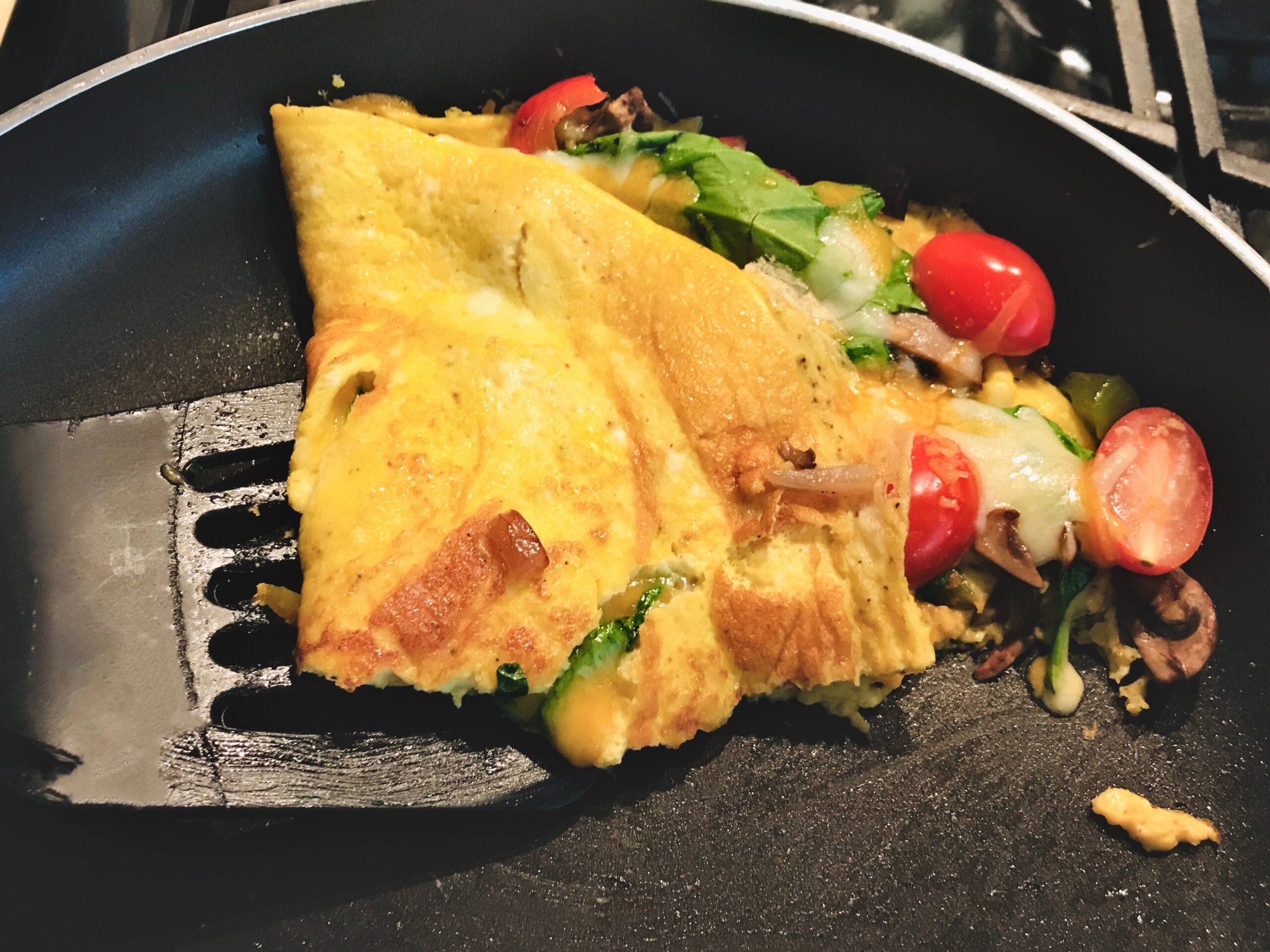 Omelette with Cheese and Veggies