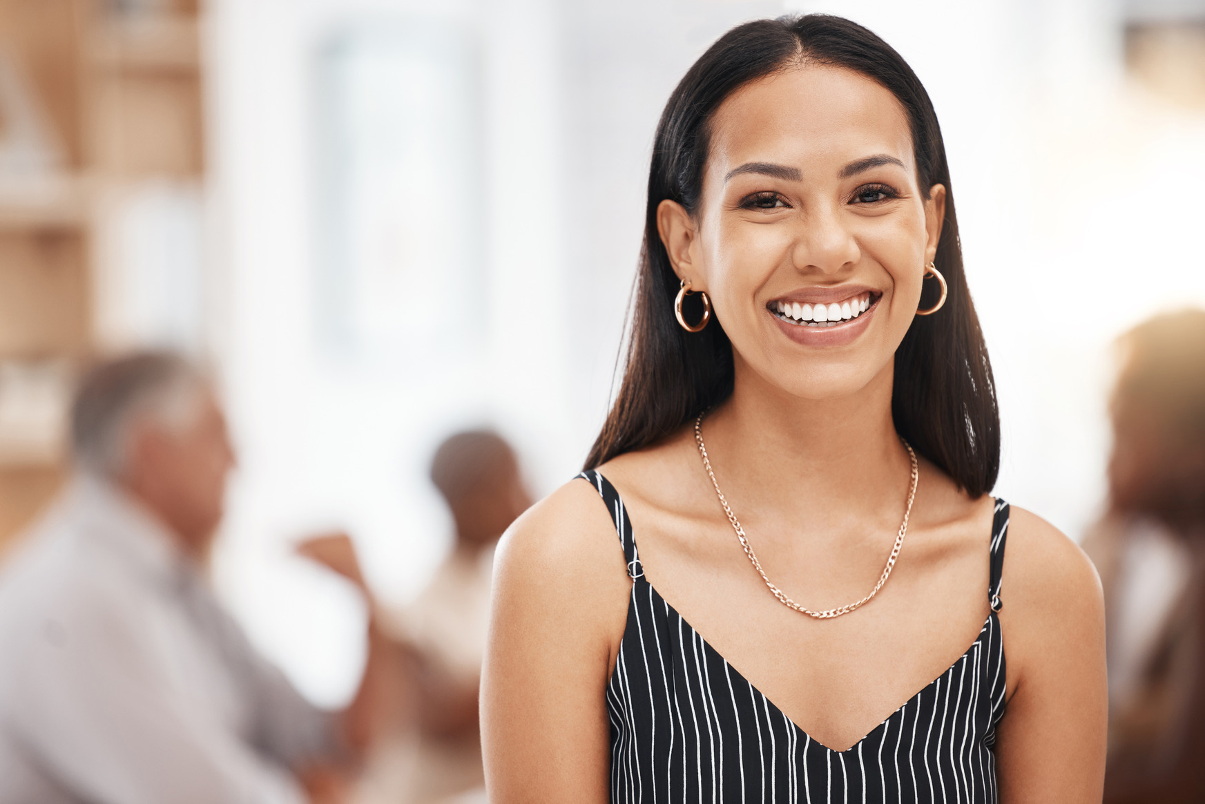 A Woman Smiling