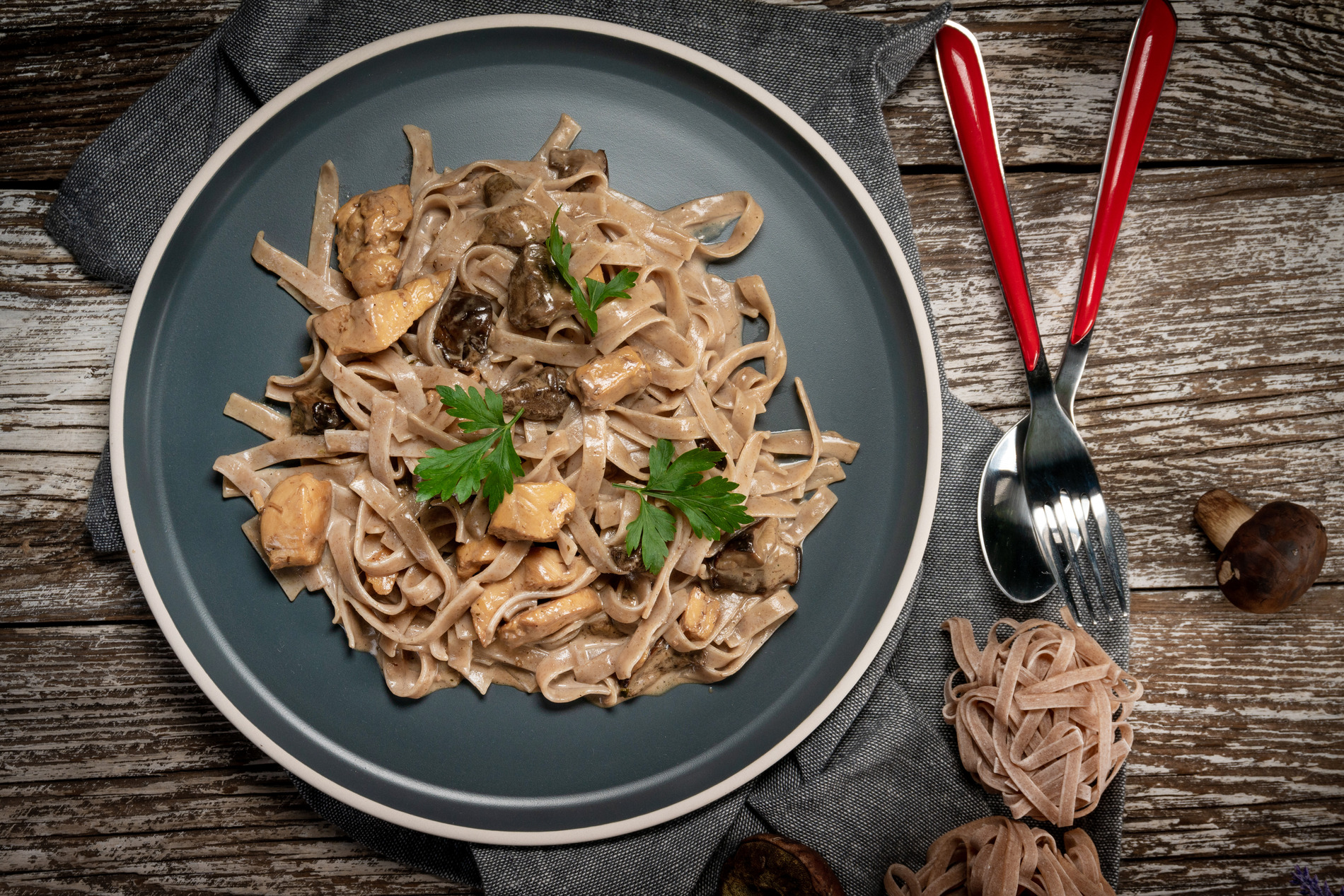 Mushroom Stroganoff Pasta