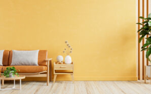 Yellow living room