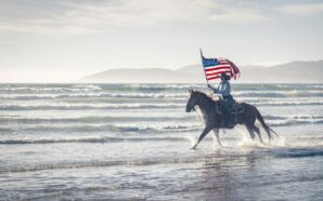 A man riding a horse