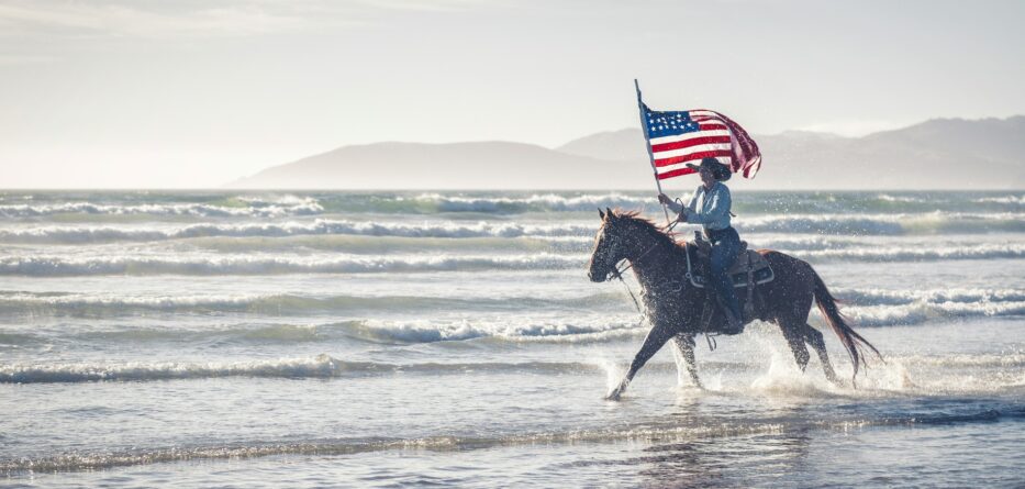 A man riding a horse