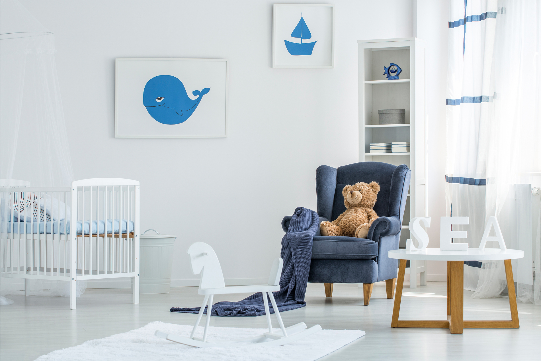 Ocean theme baby room