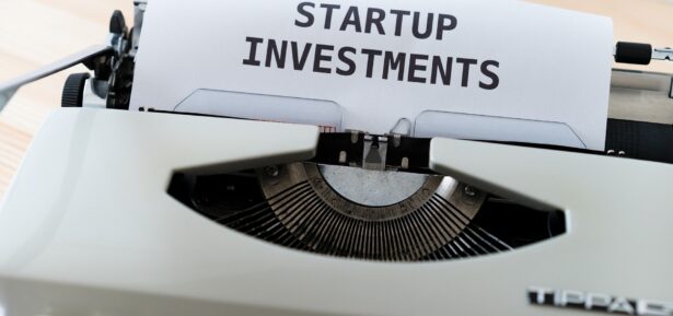 Startup investment written on a paper