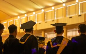 students graduating