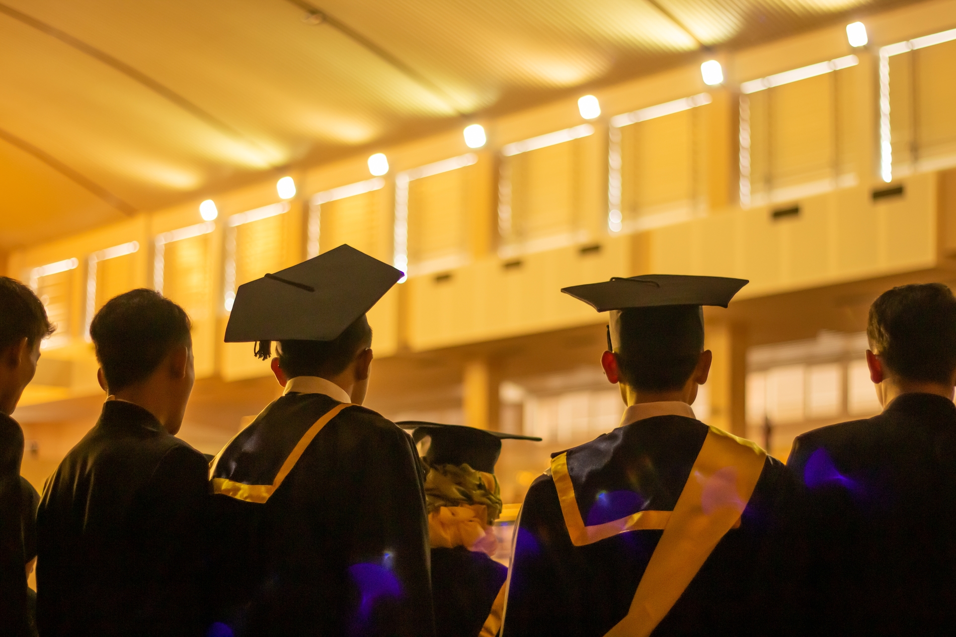 students graduating