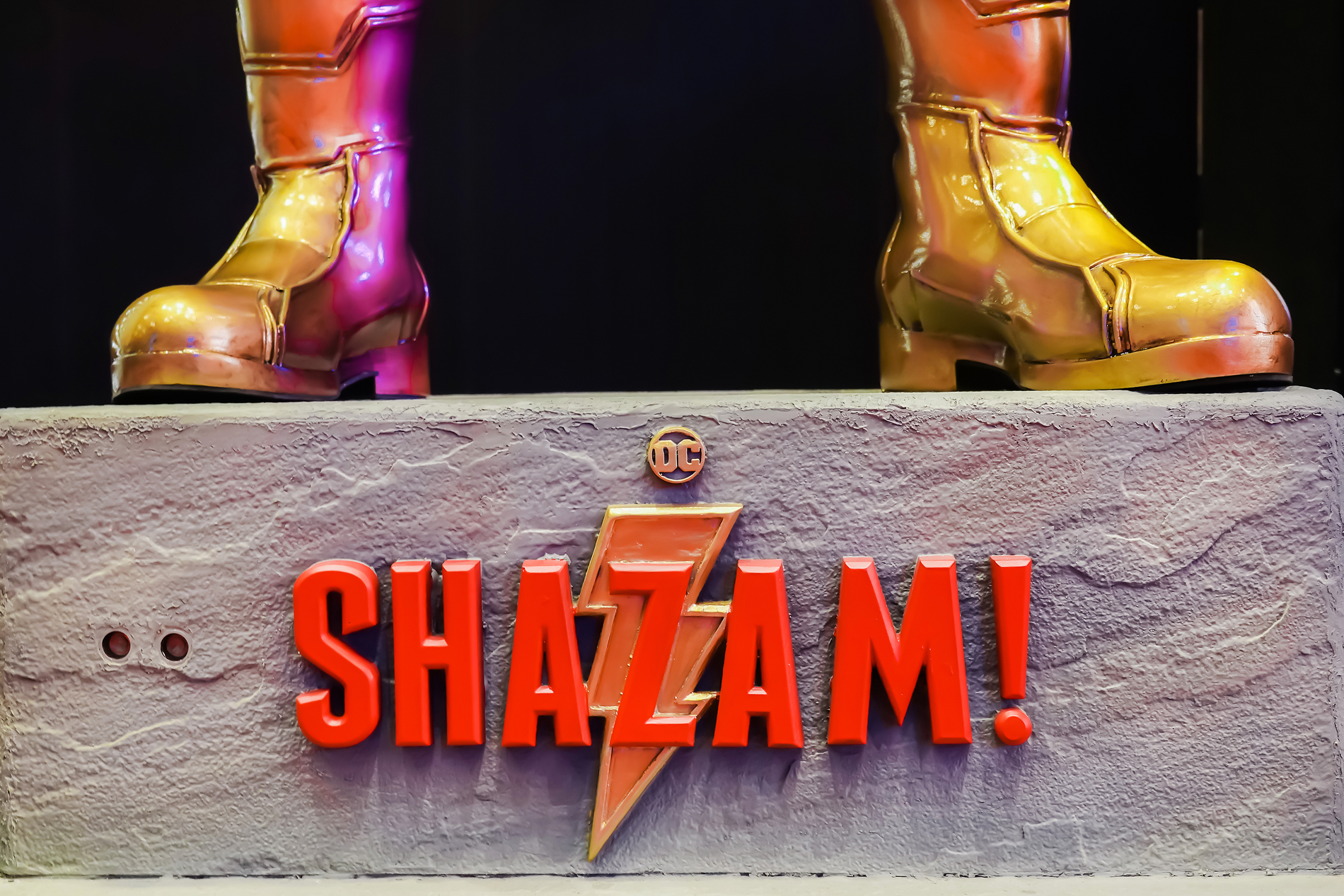 Shazam with lightning powers
