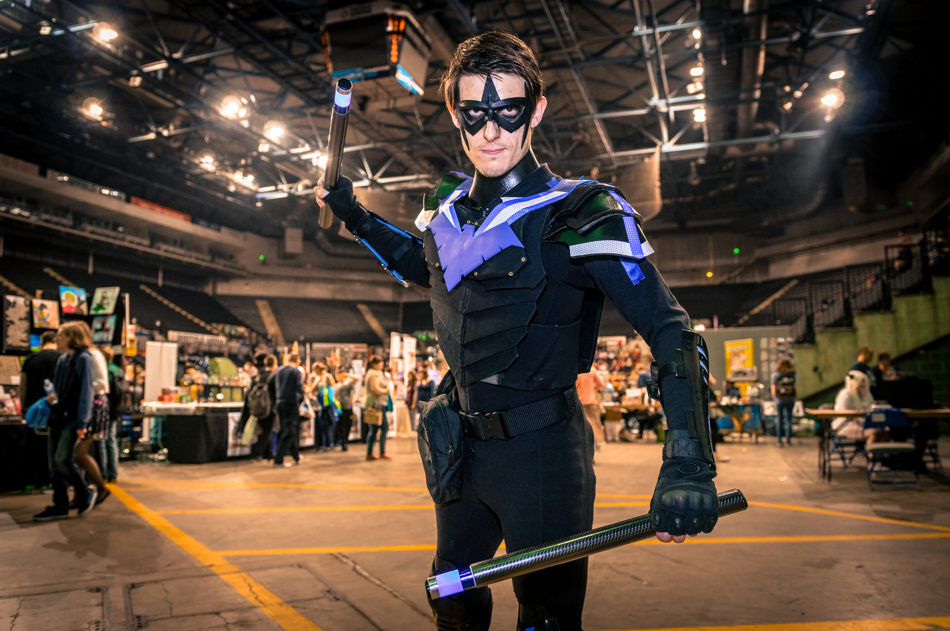 Nightwing in action